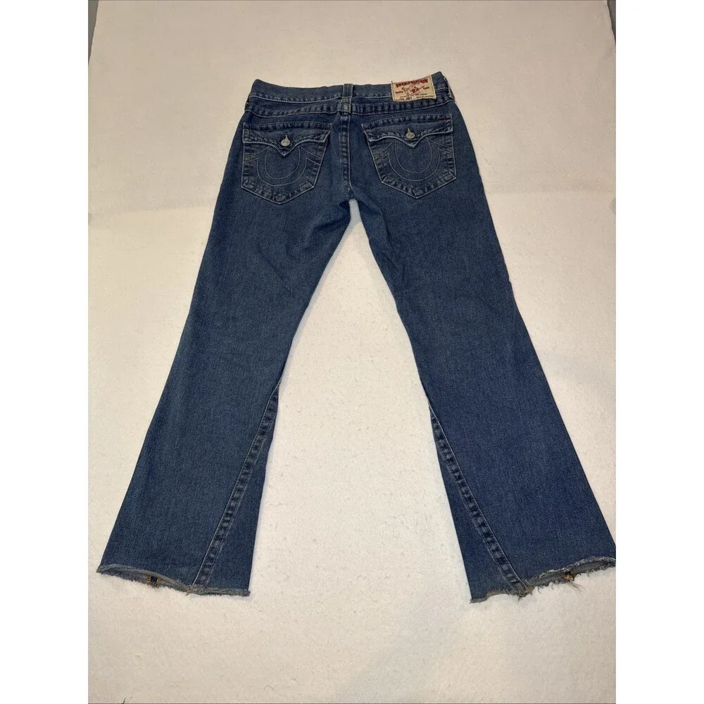 Vintage True Religion Joey Flare Jeans Men’s Cutoff USA Bootcut Stretch Size 31